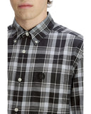 Fred Perry Ανδρικό Πουκάμισο Καρό Brushed Tartan M3471-948 Γκρι