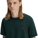 Fred Perry Ανδρική Μπλούζα Ringer T-Shirt M3519-30A Πράσινο