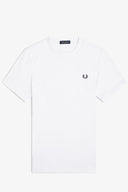 Fred Perry Ανδρική Μπλούζα Ringer T-Shirt M3519-100 Λευκό