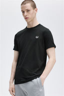 Fred Perry Ανδρική Μπλούζα Ringer T-Shirt M3519-102 Μαύρο