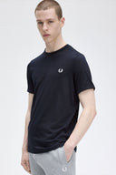 Fred Perry Ανδρική Μπλούζα Ringer T-Shirt M3519-608 Μπλε