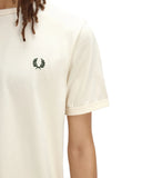 Fred Perry Ανδρική Μπλούζα Ringer T-Shirt M3519-30B Εκρού