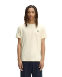 Fred Perry Ανδρική Μπλούζα Ringer T-Shirt M3519-30B Εκρού