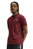Fred Perry Ανδρική Μπλούζα Ringer T-Shirt M3519-K22 Μπορντό