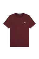 Fred Perry Ανδρική Μπλούζα Ringer T-Shirt M3519-K22 Μπορντό