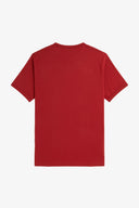 Fred Perry Ανδρική Μπλούζα Ringer T-Shirt M3519-M02 Κόκκινο