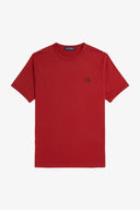 Fred Perry Ανδρική Μπλούζα Ringer T-Shirt M3519-M02 Κόκκινο