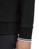 Fred Perry Ανδρικό Φούτερ Με Φερμουάρ Half Zip Sweatshirt M3574-102 Μαύρο