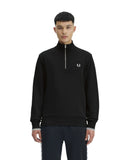 Fred Perry Ανδρικό Φούτερ Με Φερμουάρ Half Zip Sweatshirt M3574-102 Μαύρο