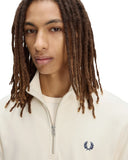 Fred Perry Ανδρικό Φούτερ Με Φερμουάρ Half Zip Sweatshirt M3574-94B Εκρού