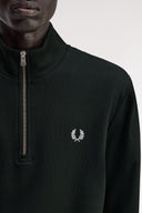Fred Perry Ανδρικό Φούτερ Με Φερμουάρ Half Zip Sweatshirt M3574-T50 Πράσινο