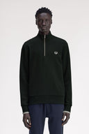 Fred Perry Ανδρικό Φούτερ Με Φερμουάρ Half Zip Sweatshirt M3574-T50 Πράσινο