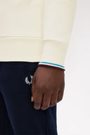 Fred Perry Ανδρικό Φούτερ Με Φερμουάρ Half Zip Sweatshirt M3574-Z46 Εκρού