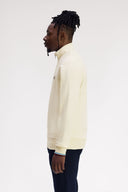 Fred Perry Ανδρικό Φούτερ Με Φερμουάρ Half Zip Sweatshirt M3574-Z46 Εκρού