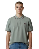 Fred Perry Ανδρικό Polo Twin Tipped M3600-45D Πράσινο