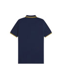 Fred Perry Ανδρική Μπλούζα Twin Tipped Polo M3600-02Β Μπλε