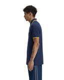 Fred Perry Ανδρική Μπλούζα Twin Tipped Polo M3600-02Β Μπλε