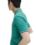 Fred Perry Ανδρική Μπλούζα Twin Tipped Polo M3600-03Β Πράσινο