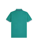 Fred Perry Ανδρική Μπλούζα Twin Tipped Polo M3600-03Β Πράσινο