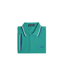 Fred Perry Ανδρική Μπλούζα Twin Tipped Polo M3600-03Β Πράσινο