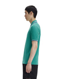 Fred Perry Ανδρική Μπλούζα Twin Tipped Polo M3600-03Β Πράσινο