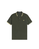 Fred Perry Ανδρική Μπλούζα Twin Tipped Polo M3600-05Β Χακί