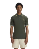 Fred Perry Ανδρική Μπλούζα Twin Tipped Polo M3600-05Β Χακί