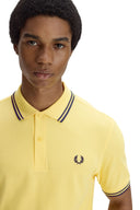 Fred Perry Ανδρική Μπλούζα Twin Tipped Polo M3600-06Β Κίτρινο