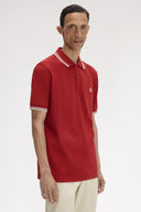 Fred Perry Ανδρική Μπλούζα Twin Tipped Polo M3600-07B Burnt Red