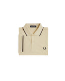 Fred Perry Ανδρική Μπλούζα Twin Tipped Polo M3600-12Β Εκρού