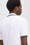 Fred Perry Ανδρική Μπλούζα Twin Tipped Polo M3600-200 Λευκό