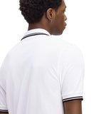 Fred Perry Ανδρική Μπλούζα Twin Tipped Polo M3600-200 Λευκό