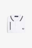 Fred Perry Ανδρική Μπλούζα Twin Tipped Polo M3600-200 Λευκό