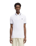Fred Perry Ανδρική Μπλούζα Twin Tipped Polo M3600-200 Λευκό