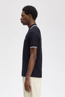 Fred Perry Ανδρική Μπλούζα Twin Tipped Polo M3600-238 Navy