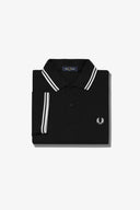 Fred Perry Ανδρική Μπλούζα Twin Tipped Polo M3600-350 Μαύρο
