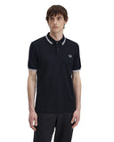 Fred Perry Ανδρική Μπλούζα Twin Tipped Polo M3600-350 Μαύρο