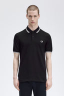 Fred Perry Ανδρική Μπλούζα Twin Tipped Polo M3600-350 Μαύρο