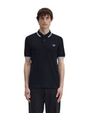 Fred Perry Ανδρική Μπλούζα Twin Tipped Polo M3600-350 Μαύρο