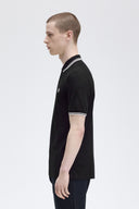 Fred Perry Ανδρική Μπλούζα Twin Tipped Polo M3600-350 Μαύρο