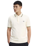 Fred Perry Ανδρική Μπλούζα Twin Tipped Polo M3600-46A Εκρού