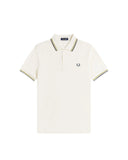 Fred Perry Ανδρική Μπλούζα Twin Tipped Polo M3600-46A Εκρού