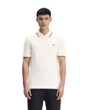 Fred Perry Ανδρική Μπλούζα Twin Tipped Polo M3600-46A Εκρού