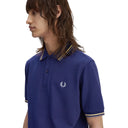 Fred Perry Ανδρική Μπλούζα Twin Tipped Polo M3600-48A Μπλε