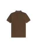 Fred Perry Ανδρική Μπλούζα Twin Tipped Polo M3600-49A Καφέ