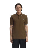 Fred Perry Ανδρική Μπλούζα Twin Tipped Polo M3600-49A Καφέ