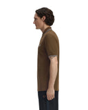 Fred Perry Ανδρική Μπλούζα Twin Tipped Polo M3600-49A Καφέ