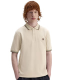 Fred Perry Ανδρική Μπλούζα Twin Tipped Polo M3600-50A Μπεζ