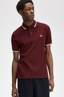Fred Perry Ανδρική Μπλούζα Twin Tipped Polo M3600-597 Μπορντό