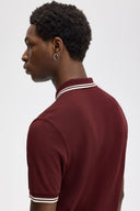 Fred Perry Ανδρική Μπλούζα Twin Tipped Polo M3600-597 Μπορντό